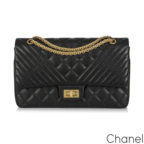 chanel reissue black caviar|Flap Bags .